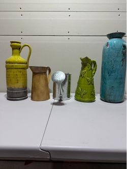 Assorted Decorative Vases and Pitchers