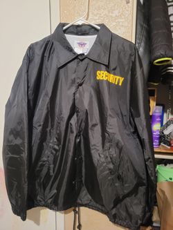 Security Guard Jacket Size Small men size