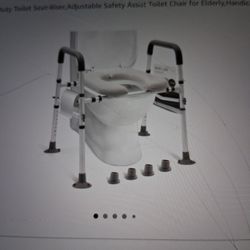 Raised TOILET SEAT W/HANDLES
