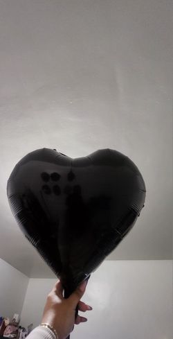 Black Heart Shaped Balloons 