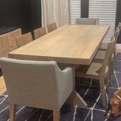 Pottery Barn 9-piece Dining Set Modern farmhouse Style