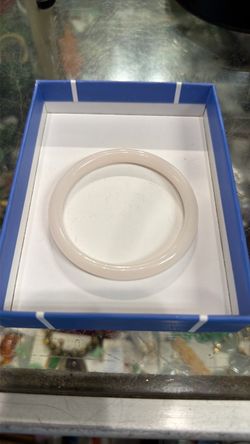 Chinese white bangle bracelet