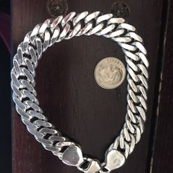 Pulcera De Hombre Plata 925.  De Mexico