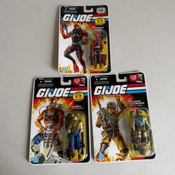 gi joe lot Hasbro 08 Lot Of 3 25th Anniversary