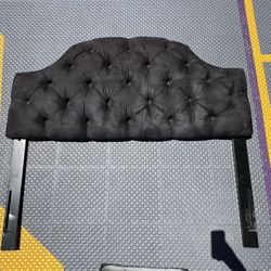 Full Size Black Soft Headboard 