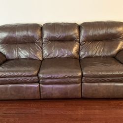 Leather Couch & Chair 