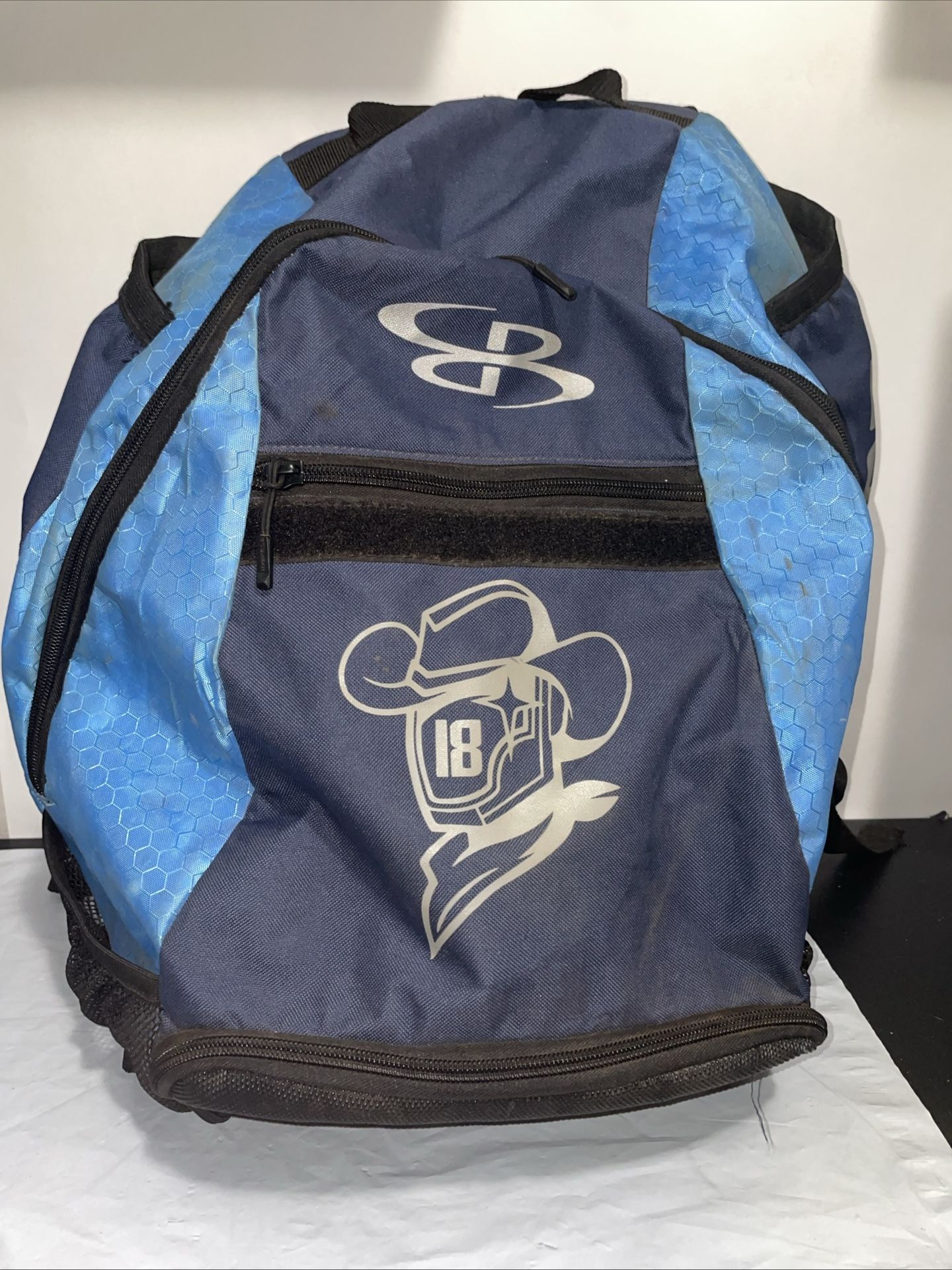 Boombah Baseball/Softball Backpack Bat and Gear Bag 18 Small Stains