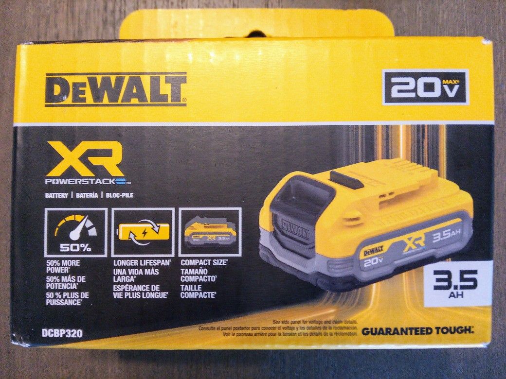 DeWalt 20V MAX XR POWERSTACK Battery 3.5Ah