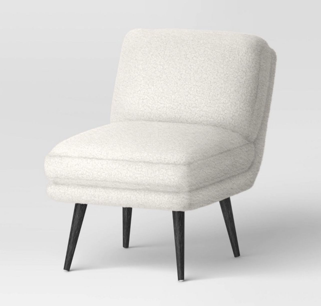 harper faux fur slipper chair - threshold