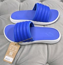 OluKai Komo Slide Blue Waterproof Comfort Sandals Flats Mens Shoes 13 New $99