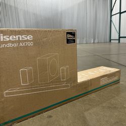 Hisense AX700 5.1.2 Ch. Soundbar Home Theater System - Dolby Atmos, Wireless Sub,  710W