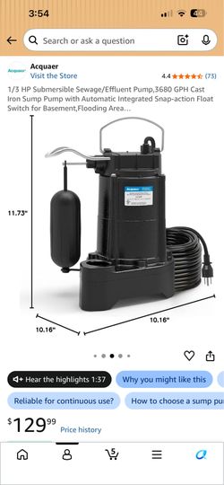 Sumergible pump