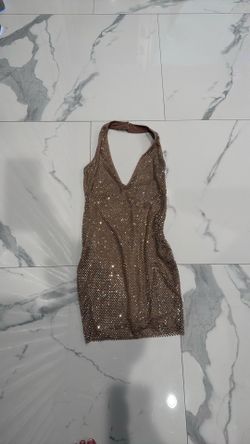 Baby Boo  halter sequin dress