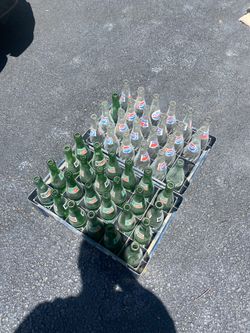 Pepsi and Mountain Dew glass bottles