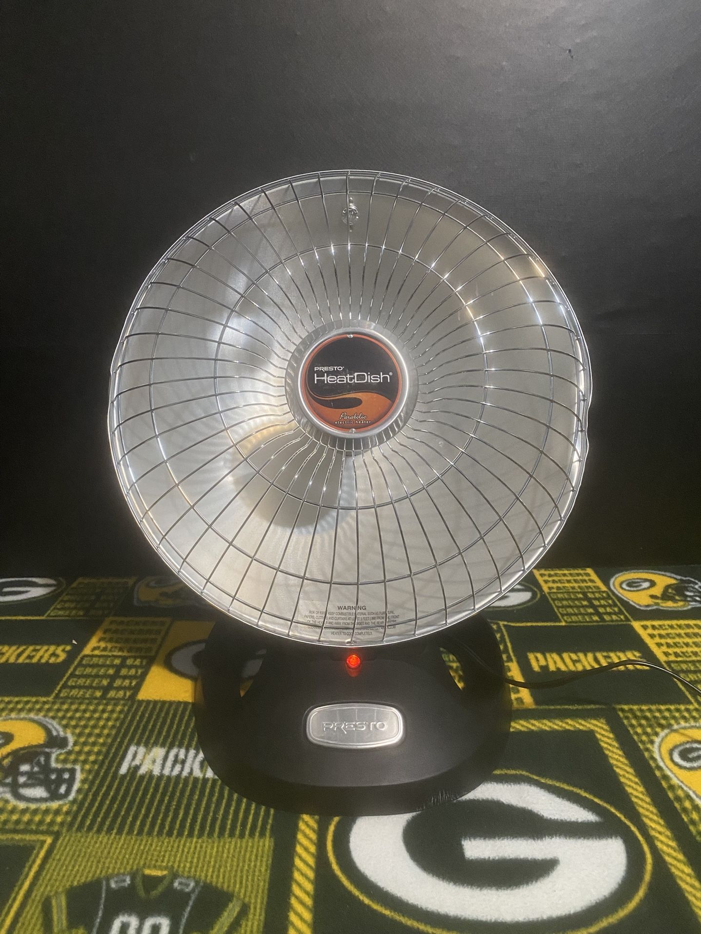 Presto Heat Dish Plus Parabolic Electric Heater.