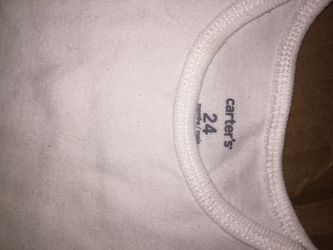 24 months white onesies