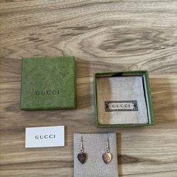 Real. Heart Shaped Earrings Comes With Little Bag