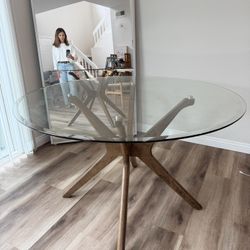 Mid Century Dining Table -  $150