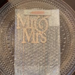 Mr & Mrs Cake Topper