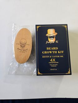 BRAND NEW Jurgen K Beard Growth Kit with Brush