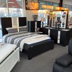 Queen Bedroom Set (LED bedframe)