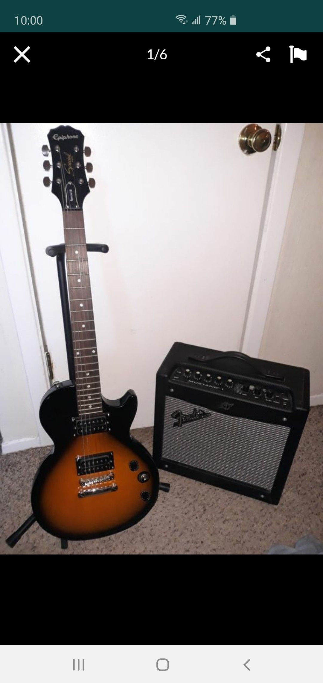 Great Electric Guitar with Amplifier