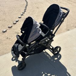 Options Elite Double Stroller (Tandem Stroller) Infant 
