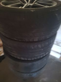 Alloy Wheels with Tires Set