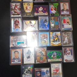 Nfl Card Lot Autographs, Patch Cards And Numbered