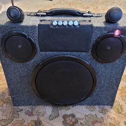 Custom Portable Boom Box - 10 Inch Sub - Rechargeable Battery