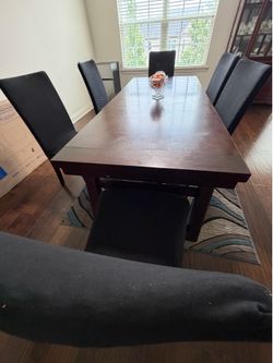 Dining table and chairs