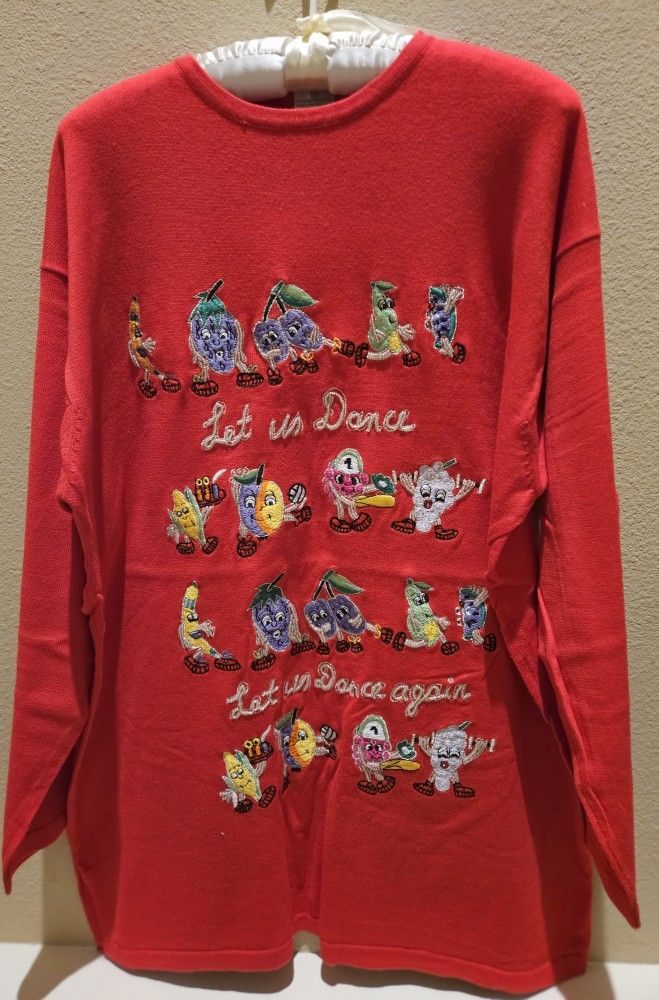 New! Women's size L, Let us Dance" and "Latin Dance again".