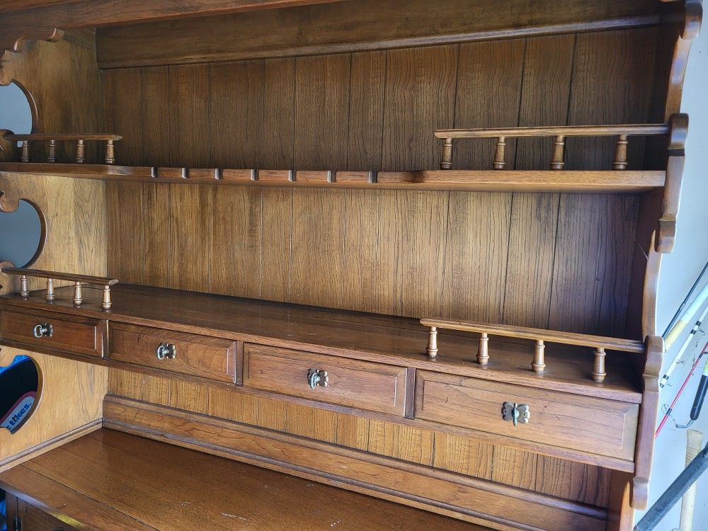 Old Oak China Cabinet