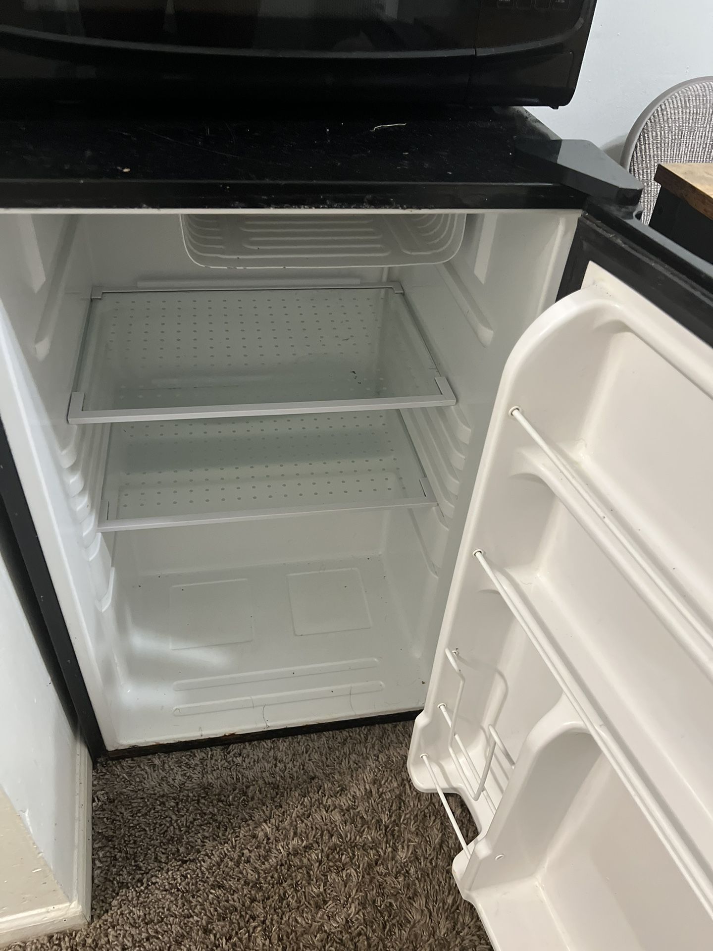 Mini Fridge And Dining Table For Sale