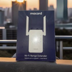Macard RE1200 Wi-Fi 6 Dual-Band Mesh Extender, Gigabit Ethernet, 2.4GHz/5GHz New