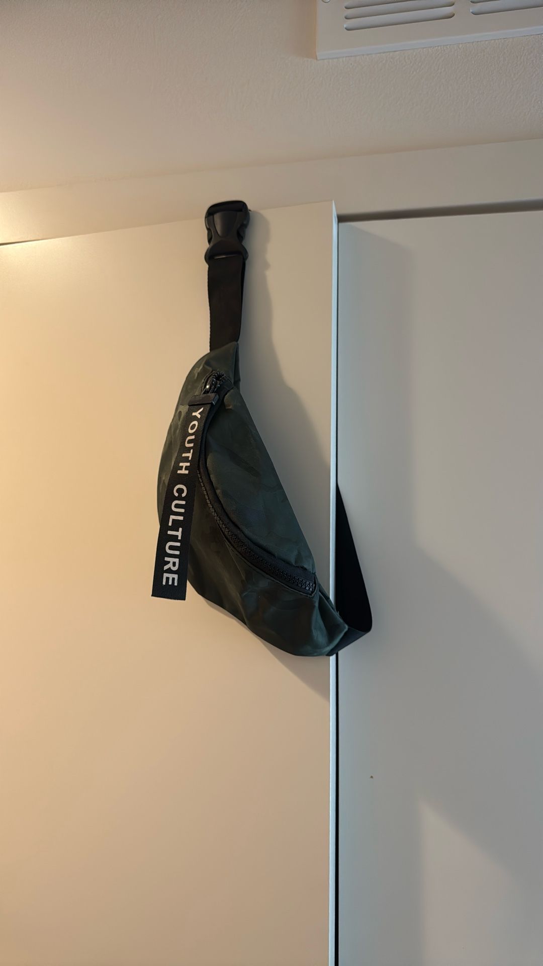 Camo Dark Green Compact Fanny Pack