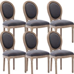 Set Of 6 Dining Chairs French Style New Luxury
