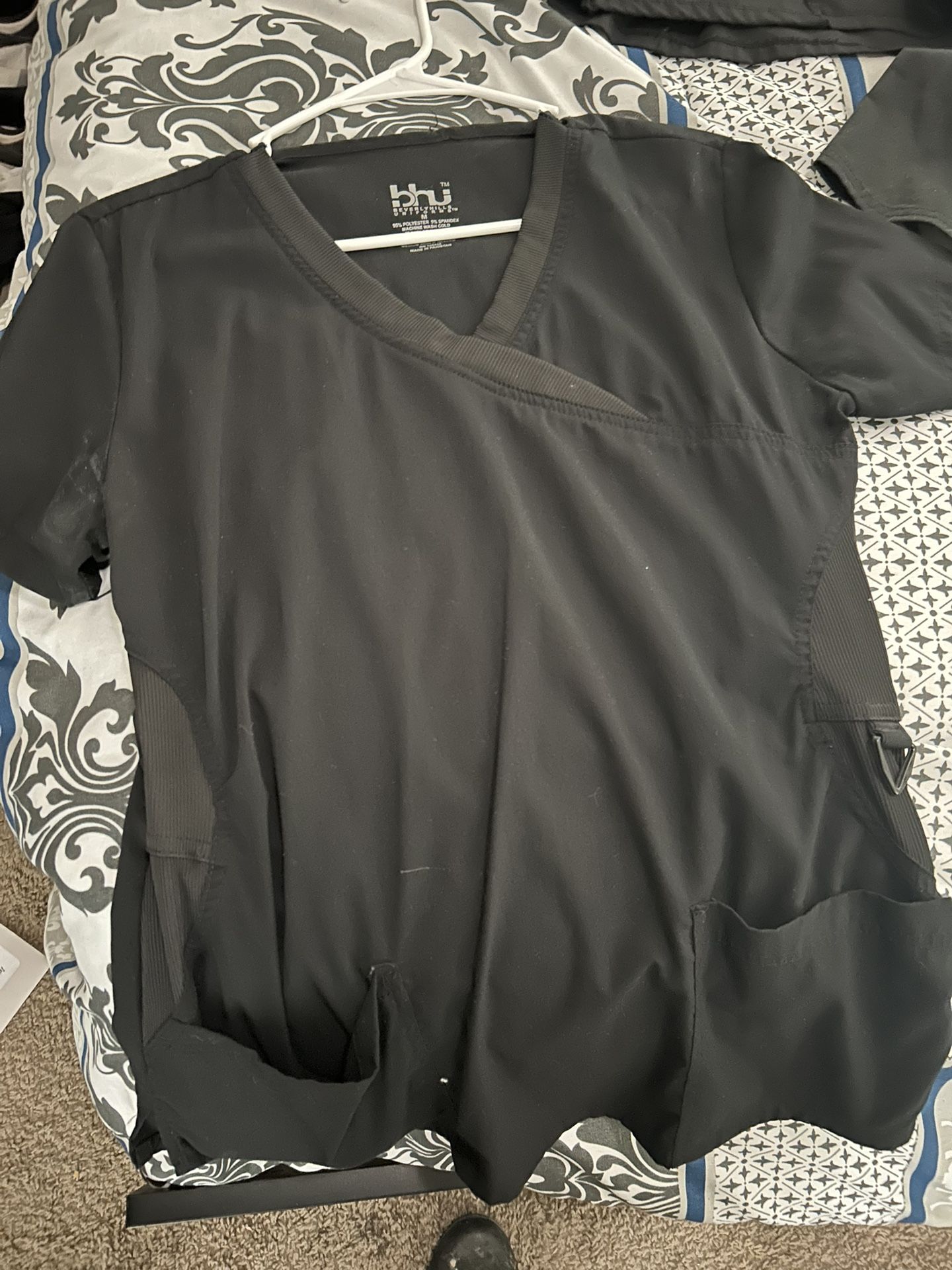 Black Scrub Tops