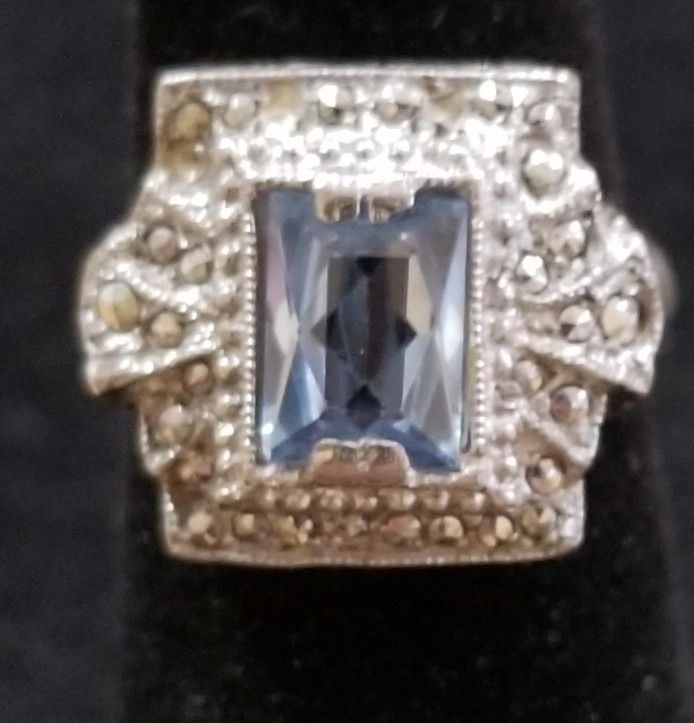 Sterling silver Ring With Marcasites