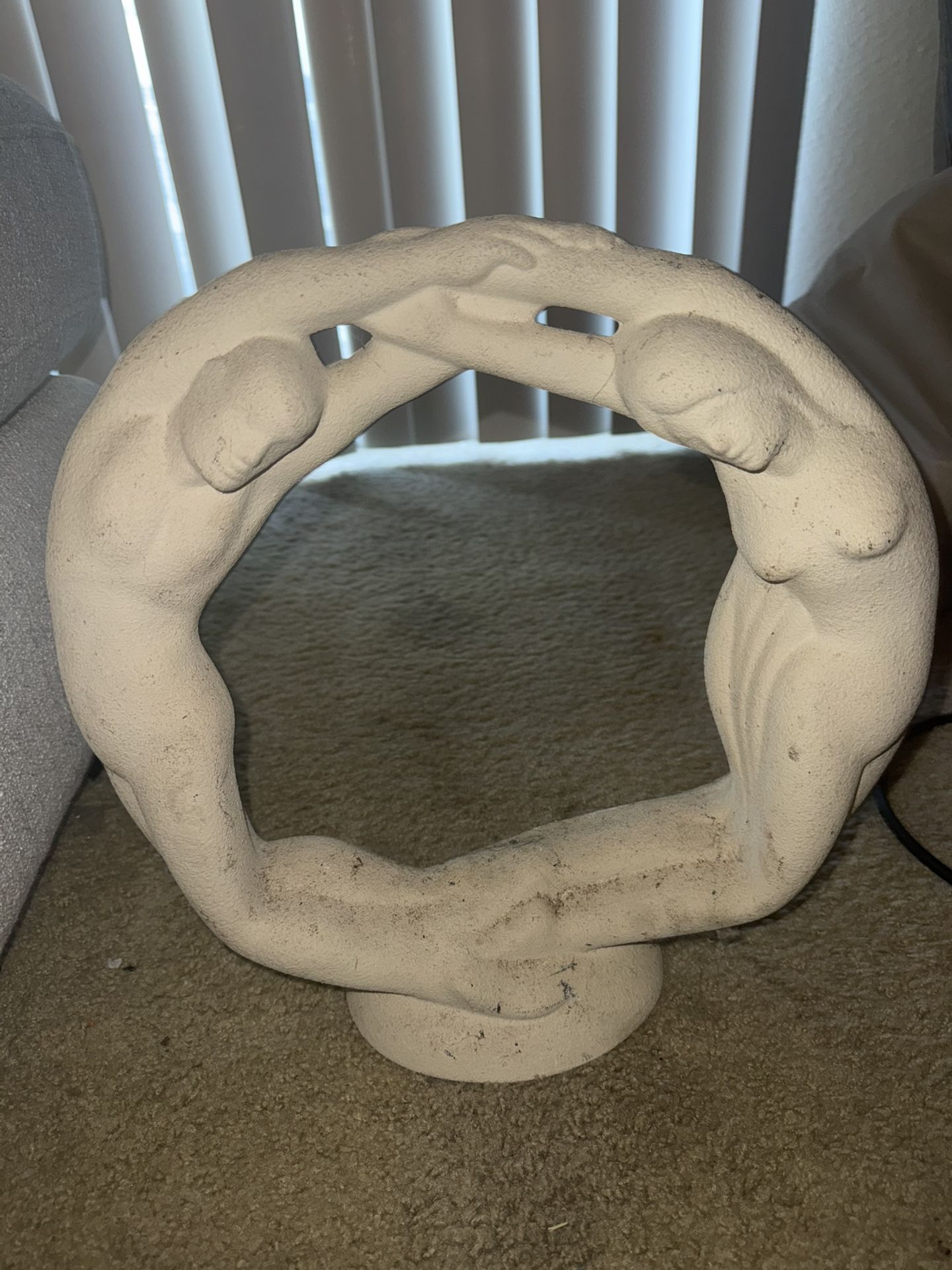 Haeger Vintage Eternity Circle of Love Statue Pottery