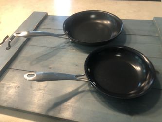 Cuisinart 8 and 10 Inch Green Gourmet Open Skillets 