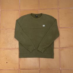 The North Face Green Heritage Patch pullover Sweatshirt Size M 
