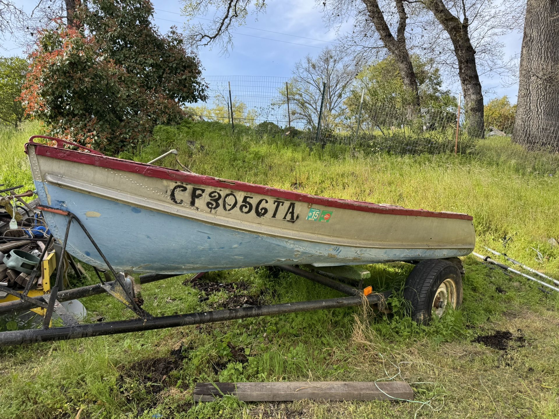 12ft Aluminum boat With Trailer