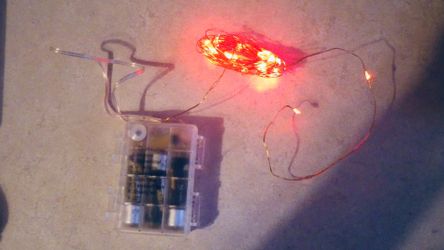 Tiny LED Light Strand Red