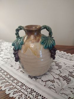 Pottery grape VASE