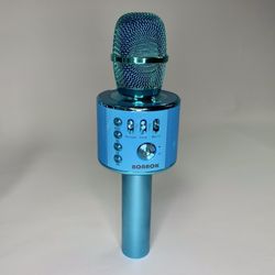 BONAOK Wireless Bluetooth Karaoke Microphone - BLUE