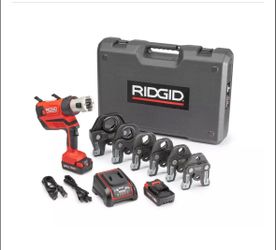 RIDGID 67053 RP350 PRESS TOOL KIT, BATTERY AND CHARGER, 1/2" - 2" PROPRESS JAWS
