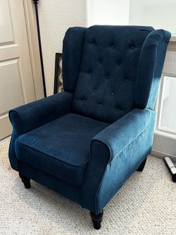 Blue single couch