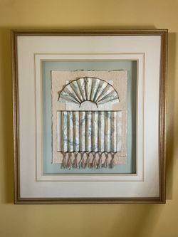 Signed Vintage Abstract Framed Art From Houston Texas Native Artists Elaine Rose Lanoue And Guiteau Lanoue!