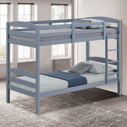 Brand New Grey Twin Bunk Bed 
